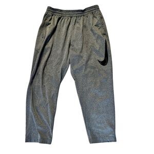 Nike Men's XL Gray Dri-FIT Therma Sweatpants Basketball Training